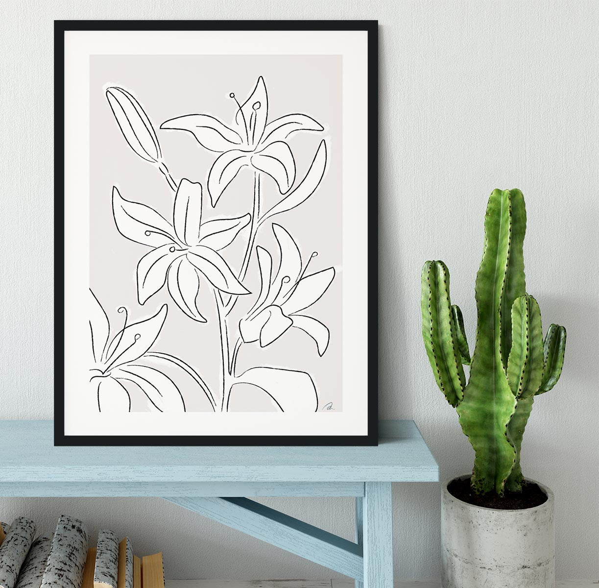 Lillies No 03 Framed Print - Canvas Art Rocks - 1