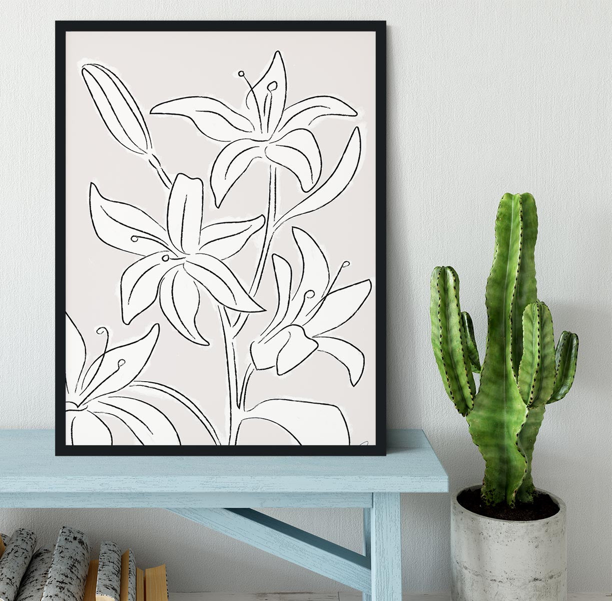 Lillies No 03 Framed Print - Canvas Art Rocks - 2