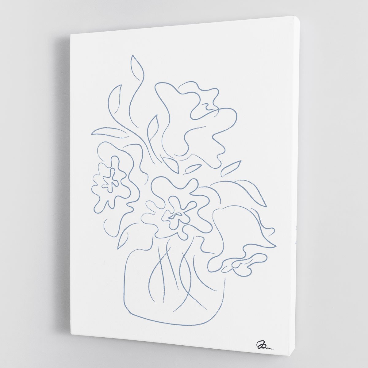 Flower Bouquet Sketch Canvas Print or Poster - Canvas Art Rocks - 1