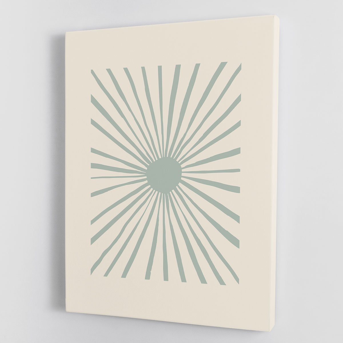The Sun Grey Canvas Print or Poster - Canvas Art Rocks - 1
