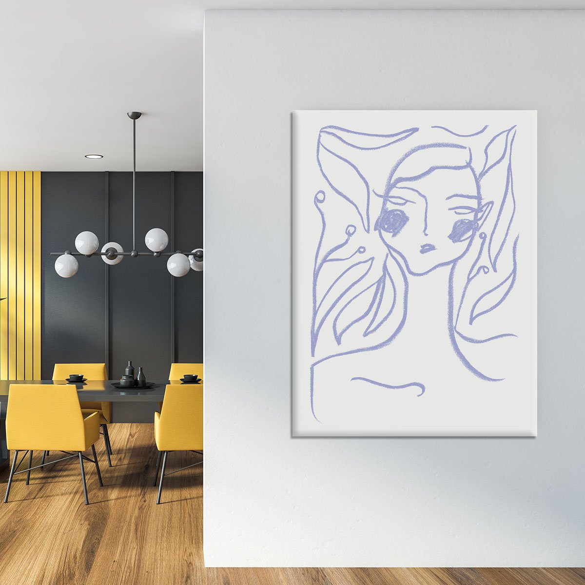 Gaia Lilac Canvas Print or Poster - Canvas Art Rocks - 4