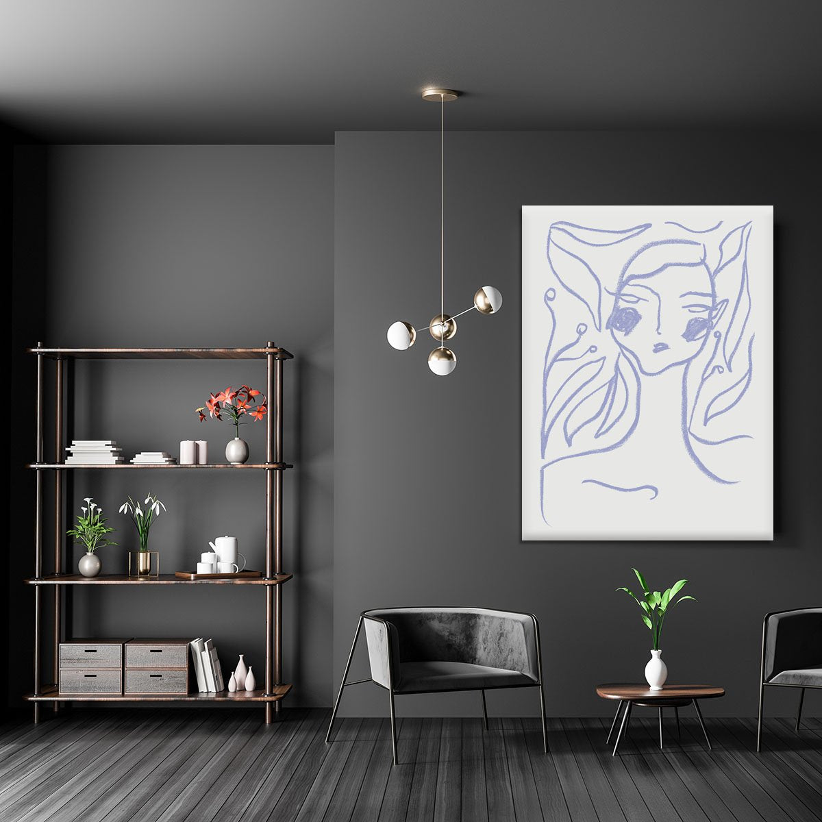 Gaia Lilac Canvas Print or Poster - Canvas Art Rocks - 5