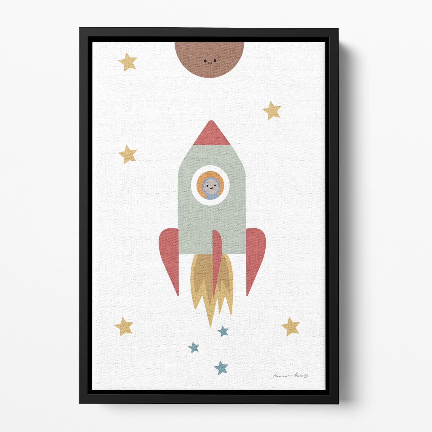 Solar Rocket Floating Framed Canvas - Canvas Art Rocks - 2