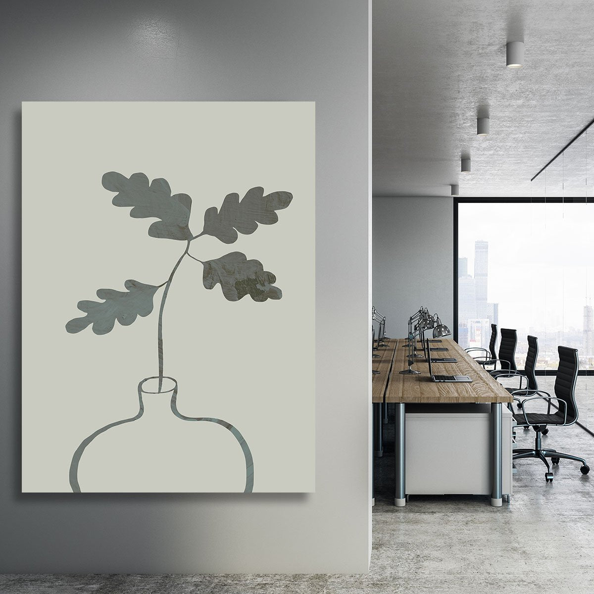 Green Oak Plant Canvas Print or Poster - Canvas Art Rocks - 3