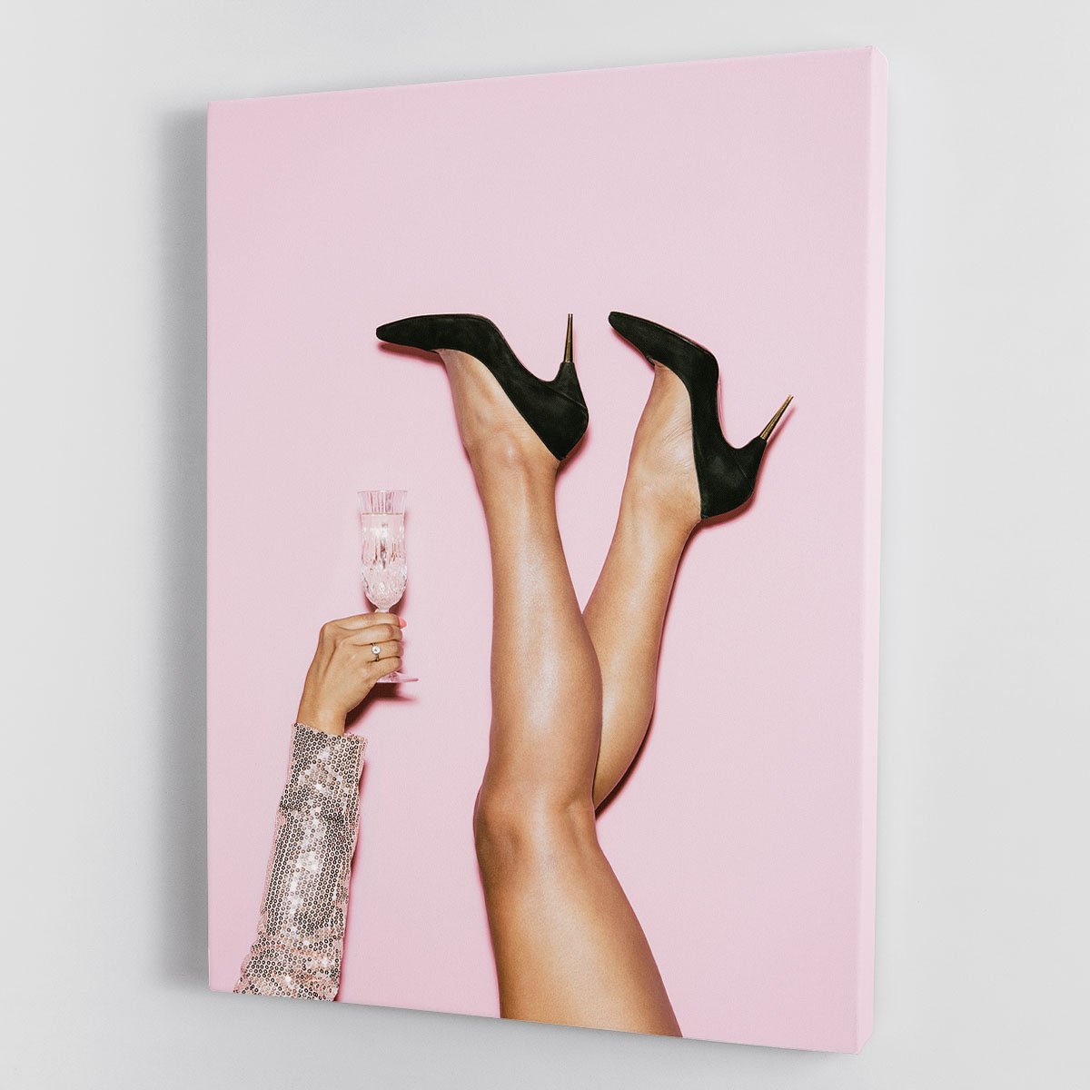 Cheers Disco Heels Canvas Print or Poster - Canvas Art Rocks - 1