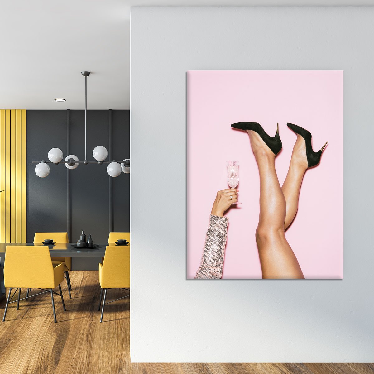 Cheers Disco Heels Canvas Print or Poster - Canvas Art Rocks - 4