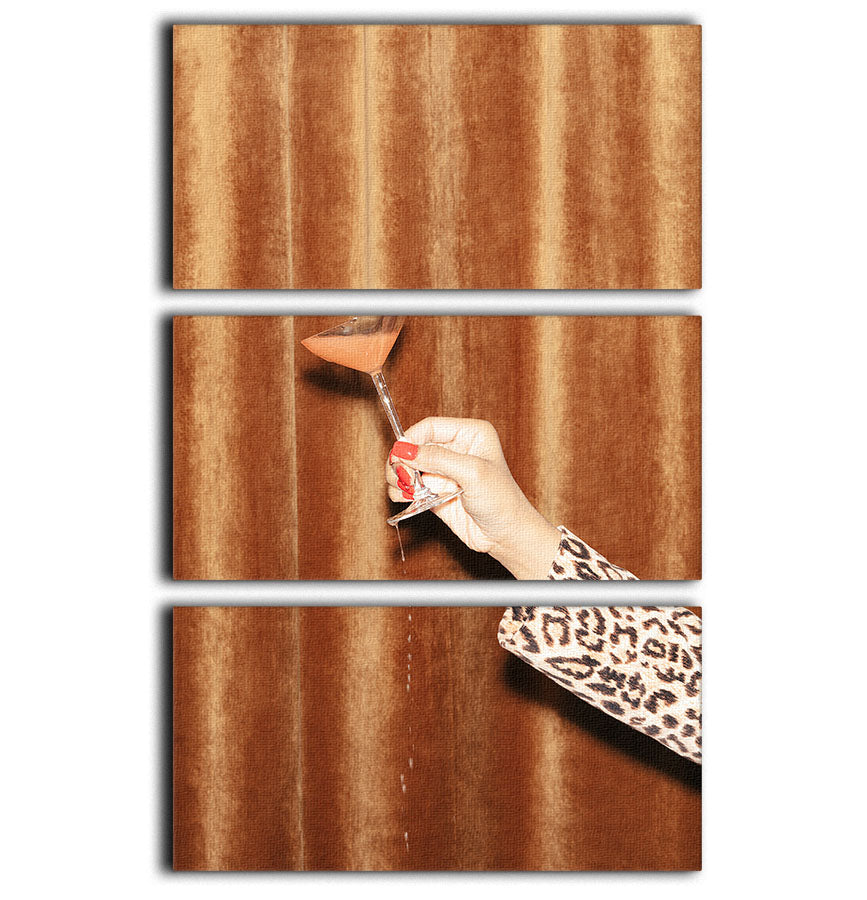 Here's To Now #01 3 Split Panel Canvas Print - Canvas Art Rocks - 1