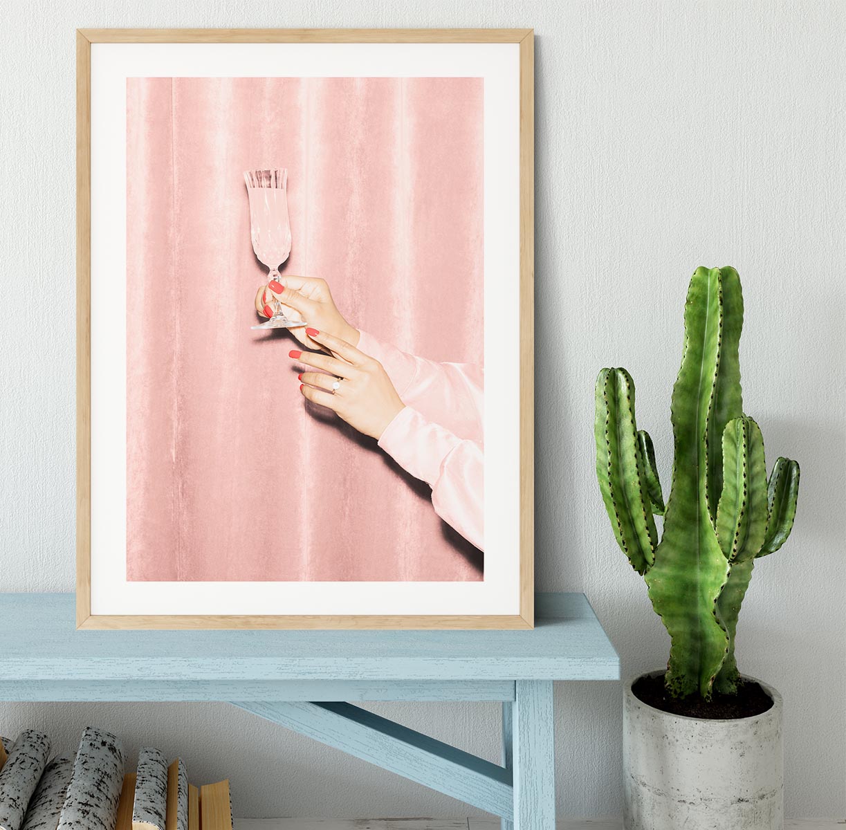 Here's To Pink 03 Framed Print - Canvas Art Rocks - 3