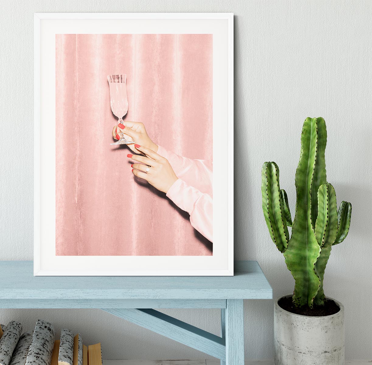 Here's To Pink 03 Framed Print - Canvas Art Rocks - 5