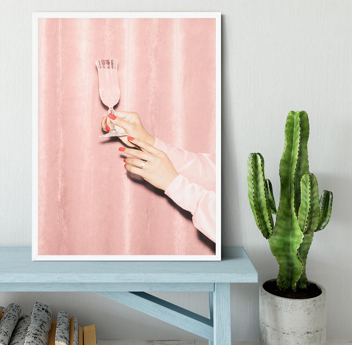 Here's To Pink 03 Framed Print - Canvas Art Rocks -6