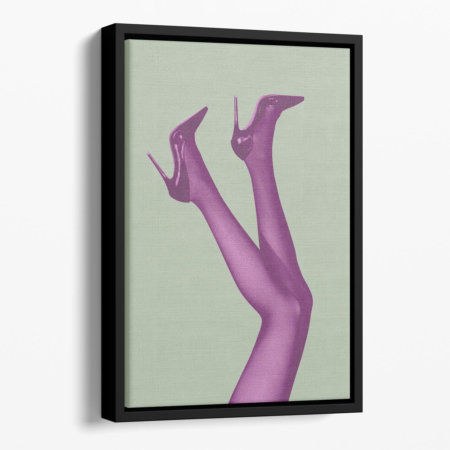 Kick Up Your Heels #04 Floating Framed Canvas - Canvas Art Rocks - 1