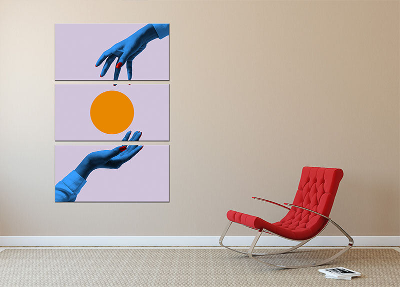 Chosen No 01 3 Split Panel Canvas Print - Canvas Art Rocks - 2