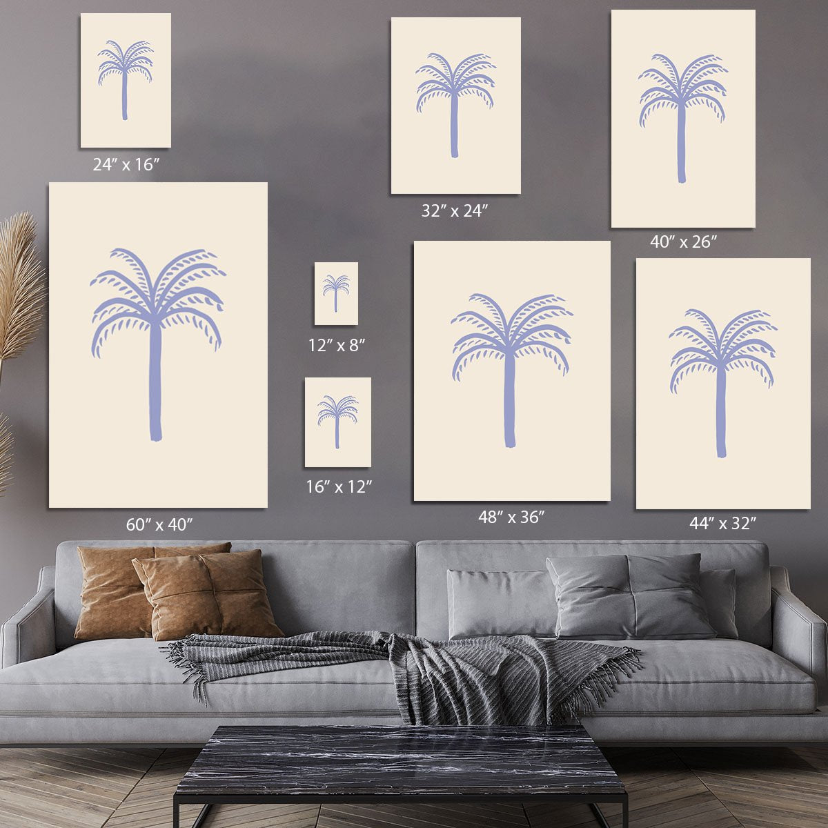 Lilac Palm Canvas Print or Poster - Canvas Art Rocks - 7