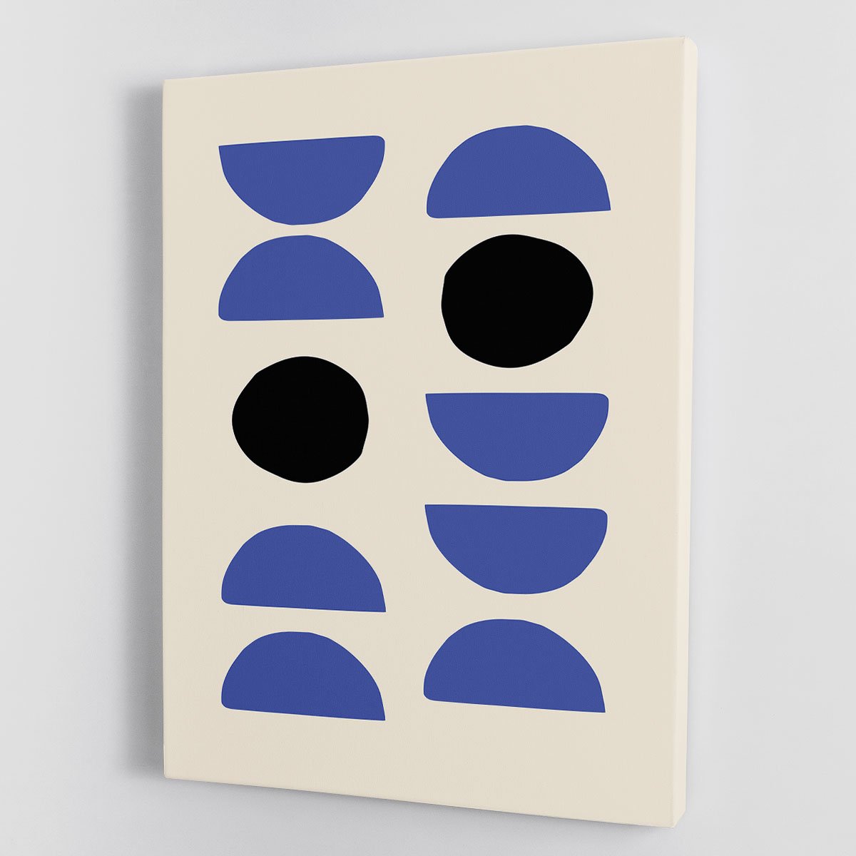 Blue Shapes Canvas Print or Poster - Canvas Art Rocks - 1