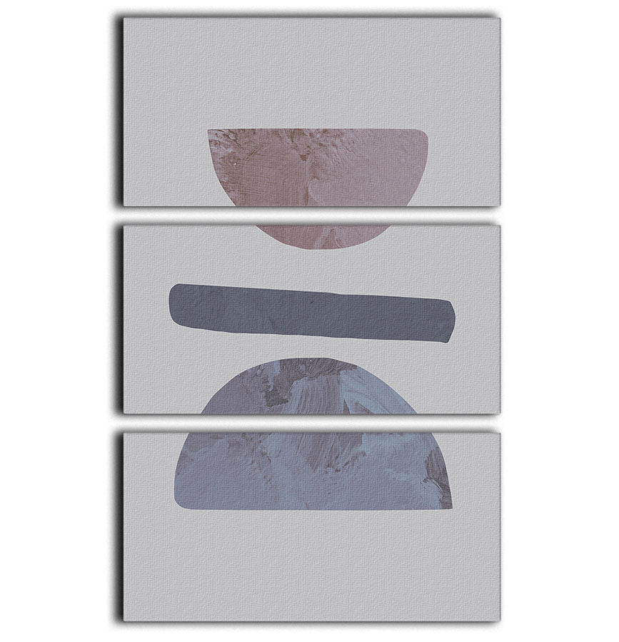 Balance No 01 3 Split Panel Canvas Print - Canvas Art Rocks - 1