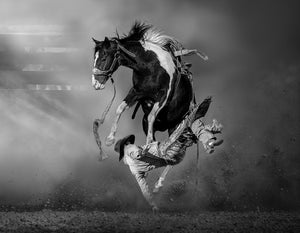 Cowboy Rodeo Wall Mural Wallpaper - Canvas Art Rocks - 1