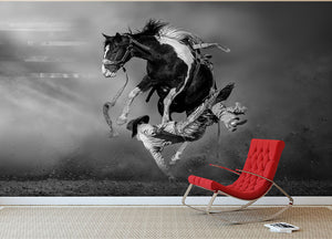 Cowboy Rodeo Wall Mural Wallpaper - Canvas Art Rocks - 2