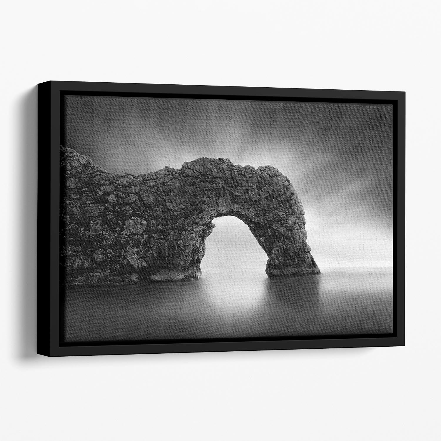 Durdle Door Cliff Floating Framed Canvas - Canvas Art Rocks - 1