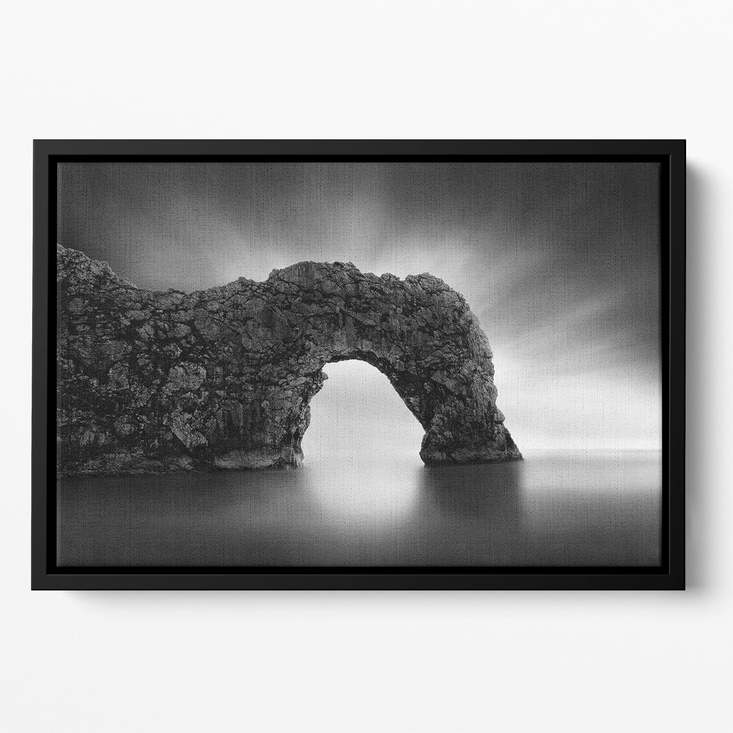 Durdle Door Cliff Floating Framed Canvas - Canvas Art Rocks - 2