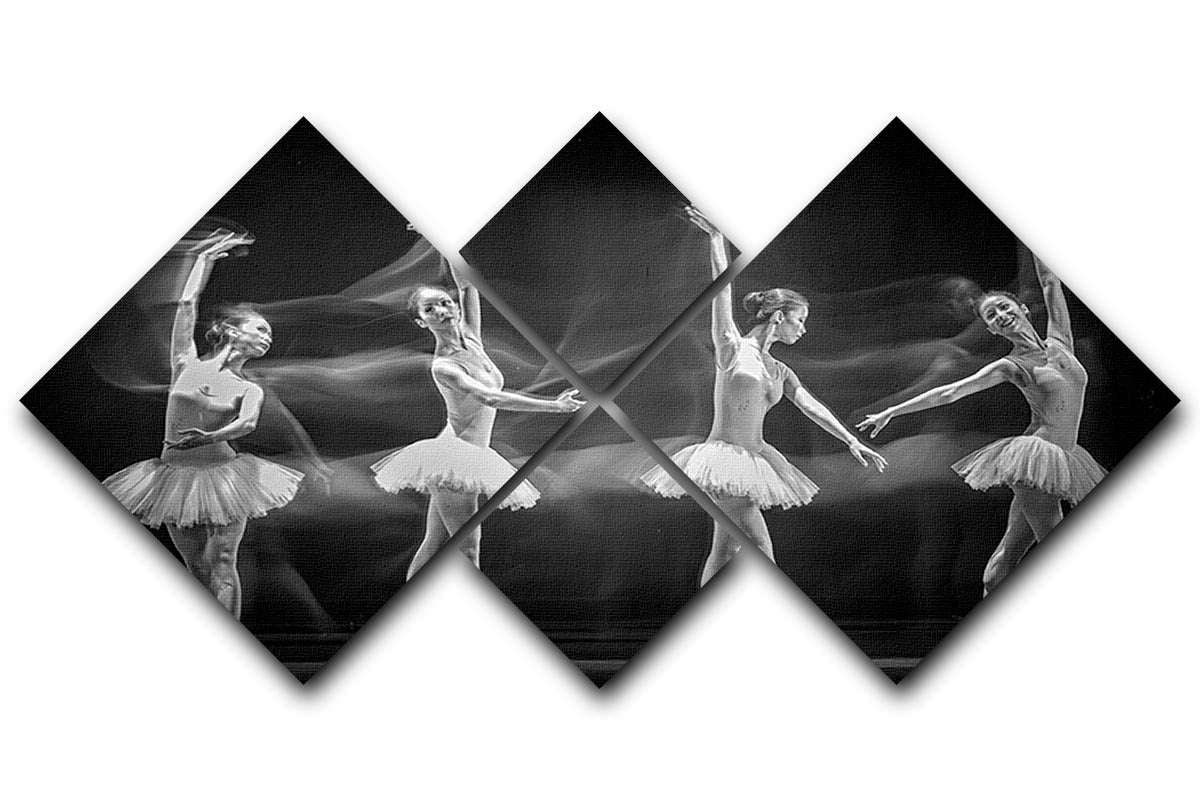 A Ballerinas Path 4 Square Multi Panel Canvas - Canvas Art Rocks - 1