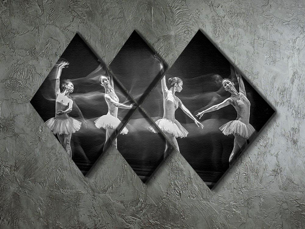 A Ballerinas Path 4 Square Multi Panel Canvas - Canvas Art Rocks - 2