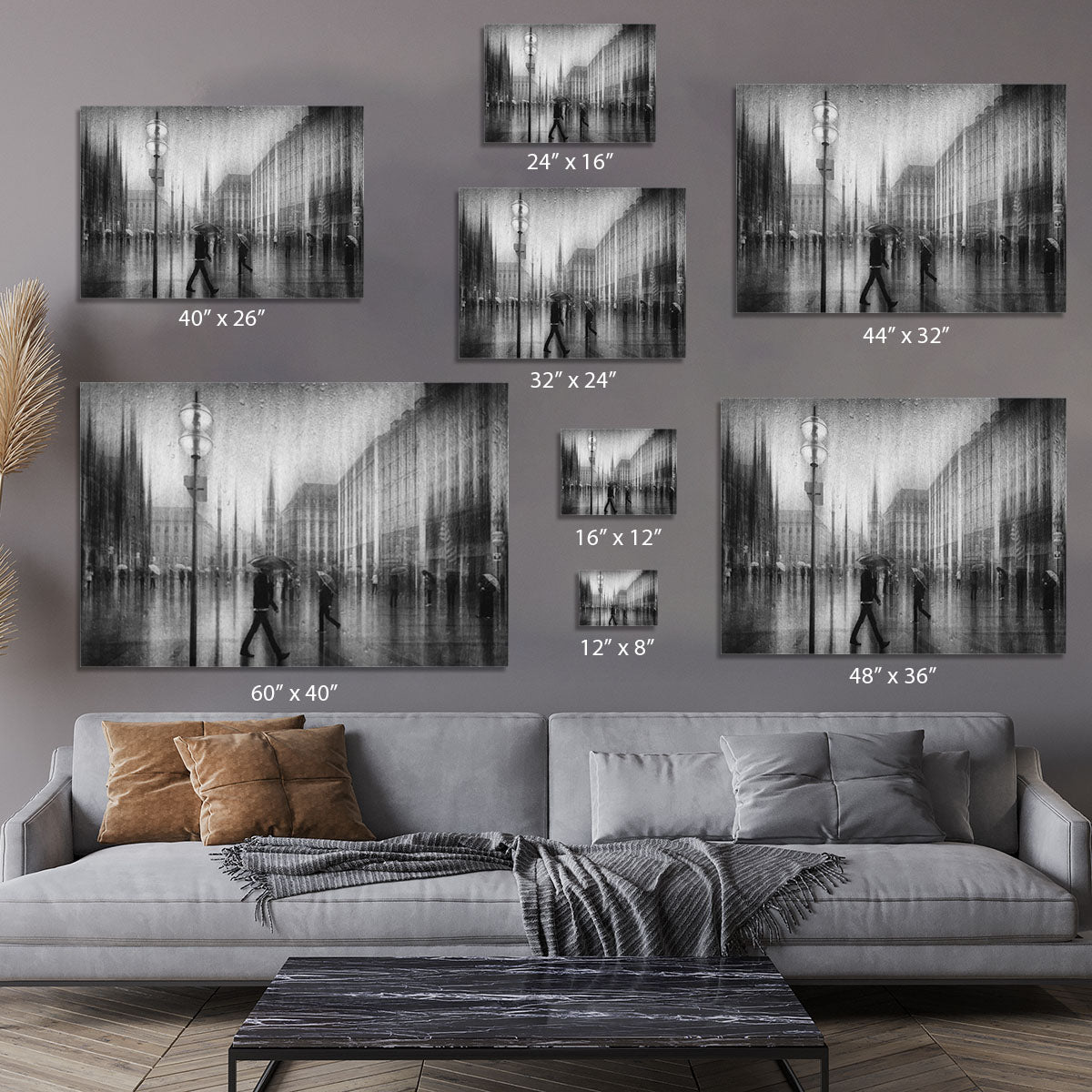 A Rainy Day In Marienplatz Canvas Print or Poster - Canvas Art Rocks - 7