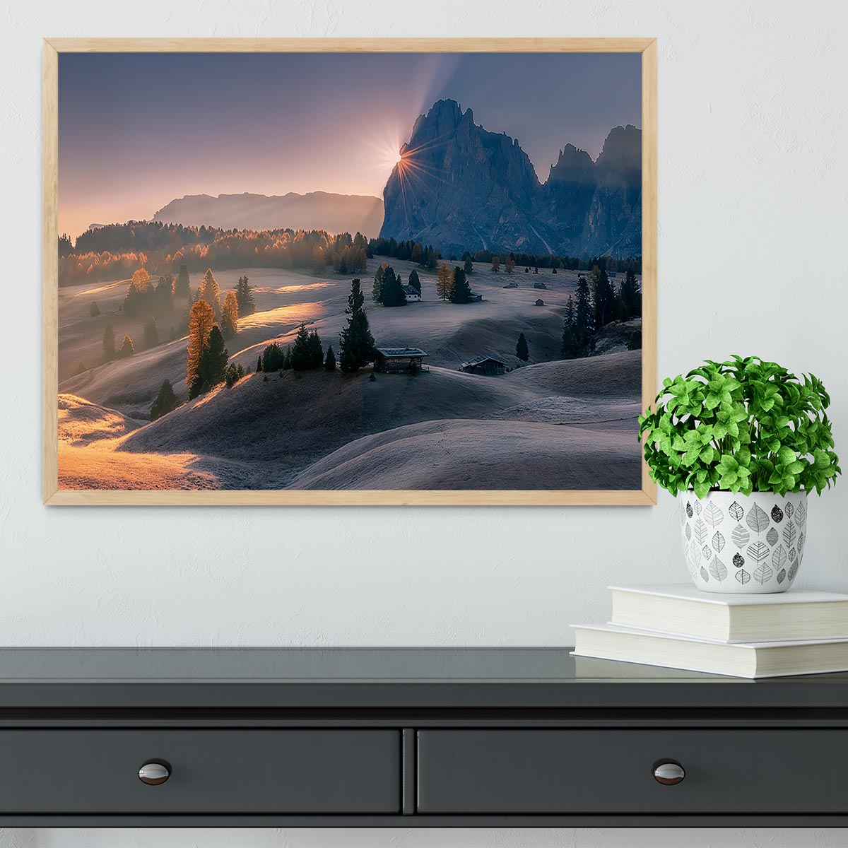 Seiser Alm in Italy Framed Print - Canvas Art Rocks - 4