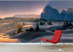 Seiser Alm in Italy Wall Mural Wallpaper - Canvas Art Rocks - 2