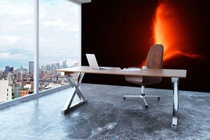 Volcanic Eruption Wall Mural Wallpaper - Canvas Art Rocks - 3