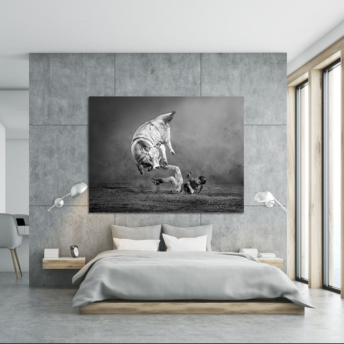Rodeo Bull Canvas Print or Poster - Canvas Art Rocks - 5