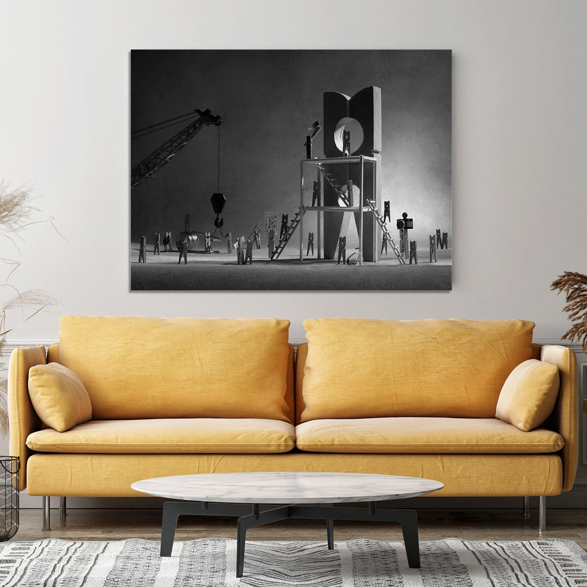 The Peg Construction Project Canvas Print or Poster - Canvas Art Rocks - 4
