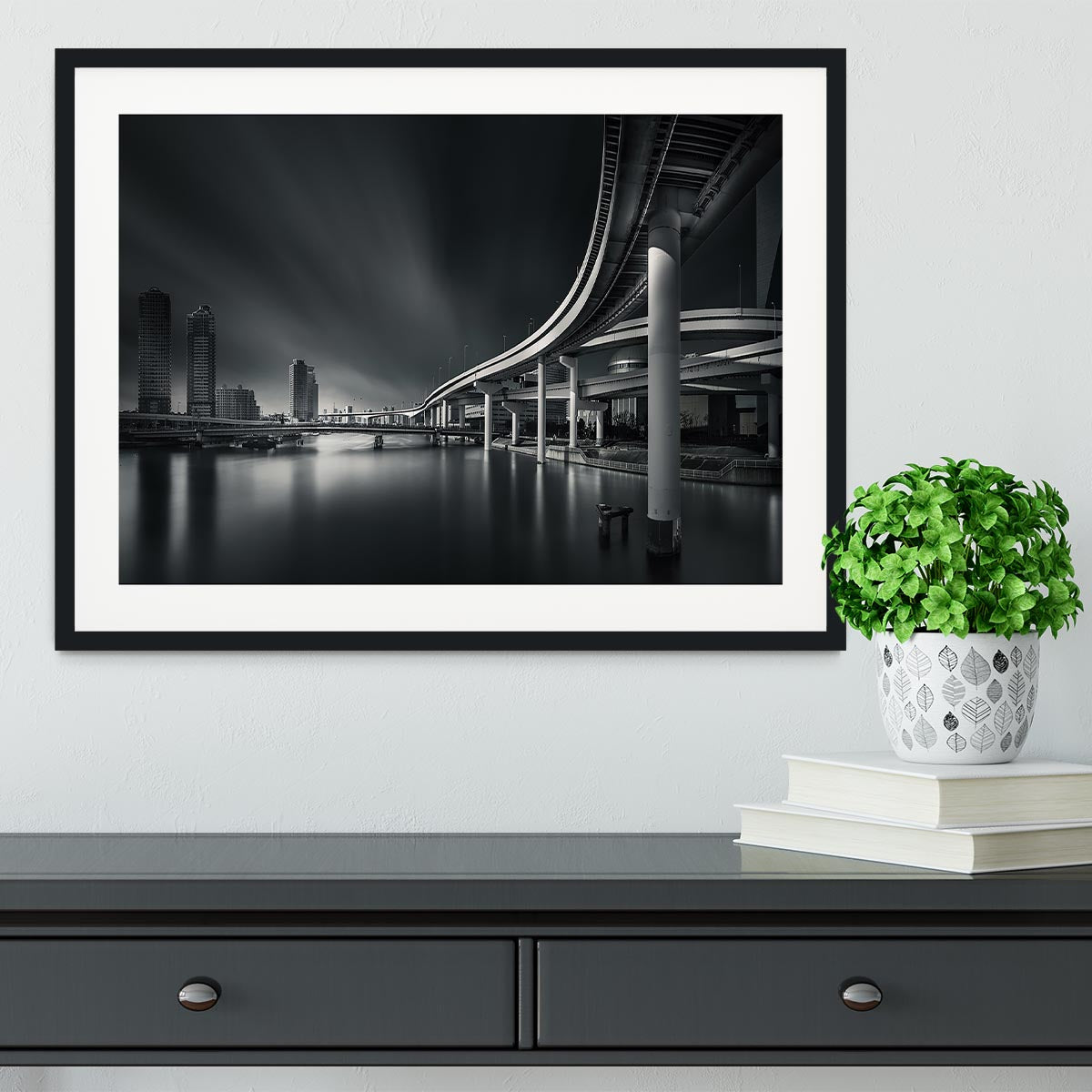 Mirage of Tokyo city Framed Print - Canvas Art Rocks - 1