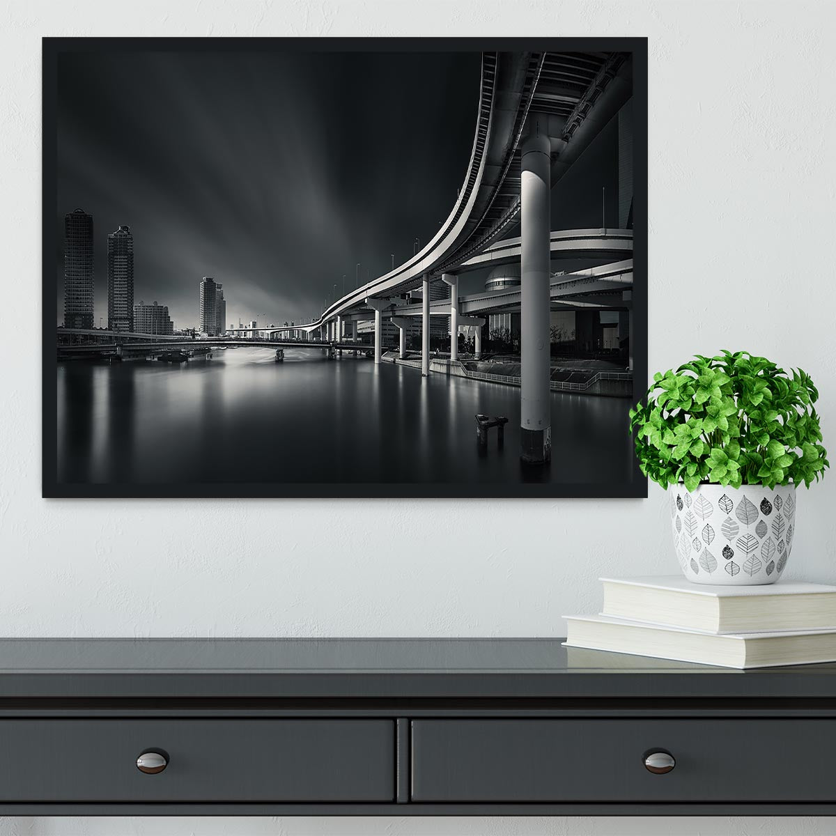 Mirage of Tokyo city Framed Print - Canvas Art Rocks - 2