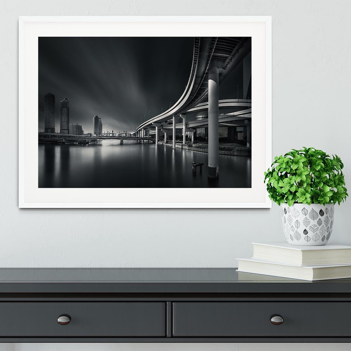 Mirage of Tokyo city Framed Print - Canvas Art Rocks - 5