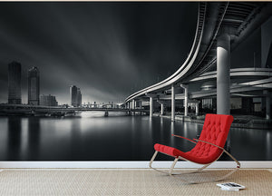 Mirage of Tokyo city Wall Mural Wallpaper - Canvas Art Rocks - 2