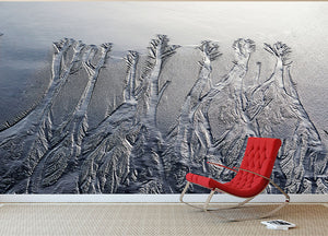 Pattern In The Sand Wall Mural Wallpaper - Canvas Art Rocks - 2