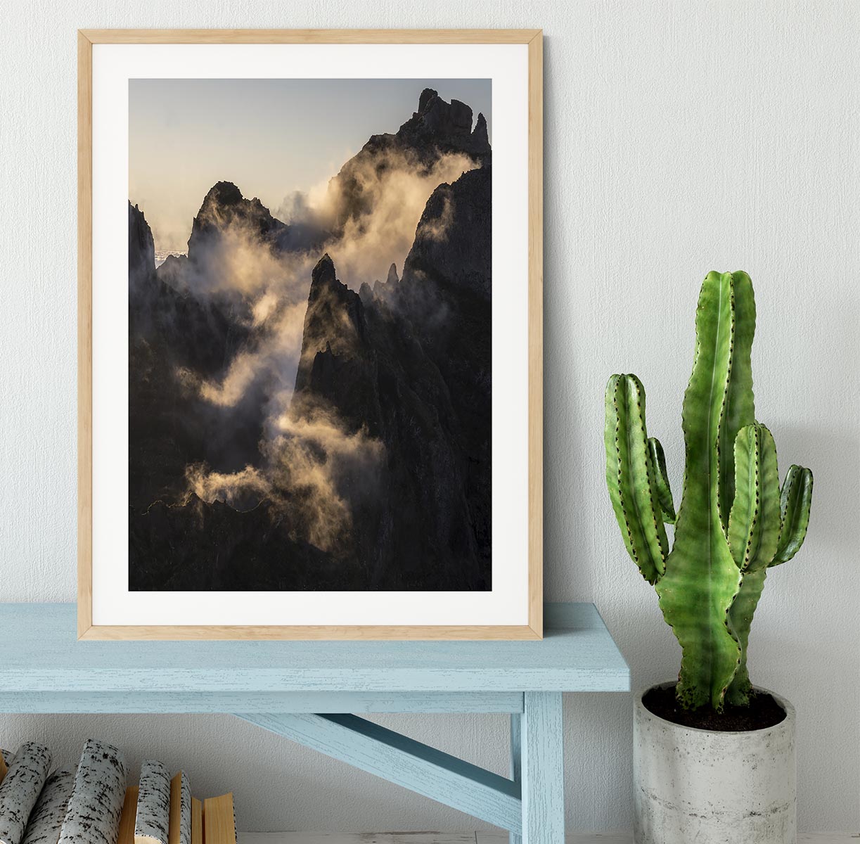 Dusky Mountains Framed Print - Canvas Art Rocks - 3