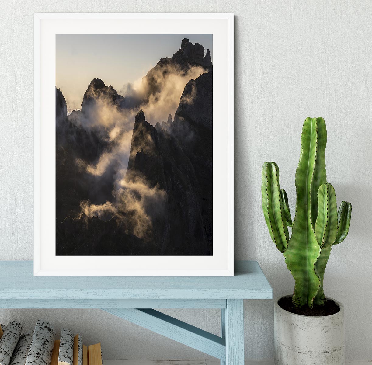 Dusky Mountains Framed Print - Canvas Art Rocks - 5