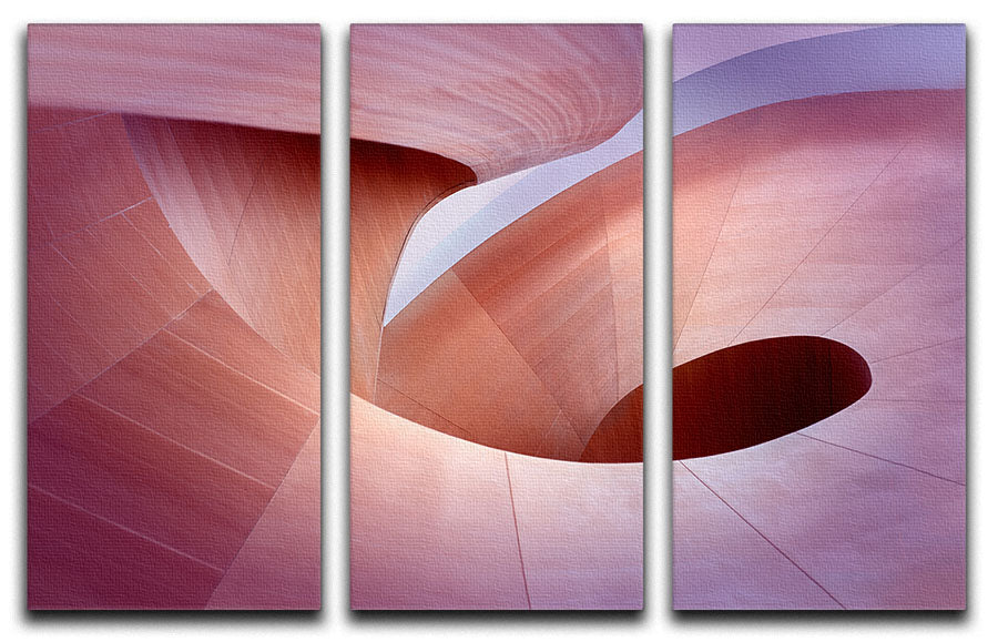 Spiral Staircase 3 Split Panel Canvas Print - Canvas Art Rocks - 1