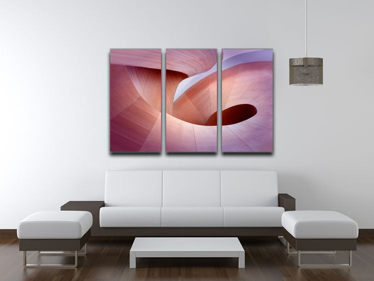 Spiral Staircase 3 Split Panel Canvas Print - Canvas Art Rocks - 3