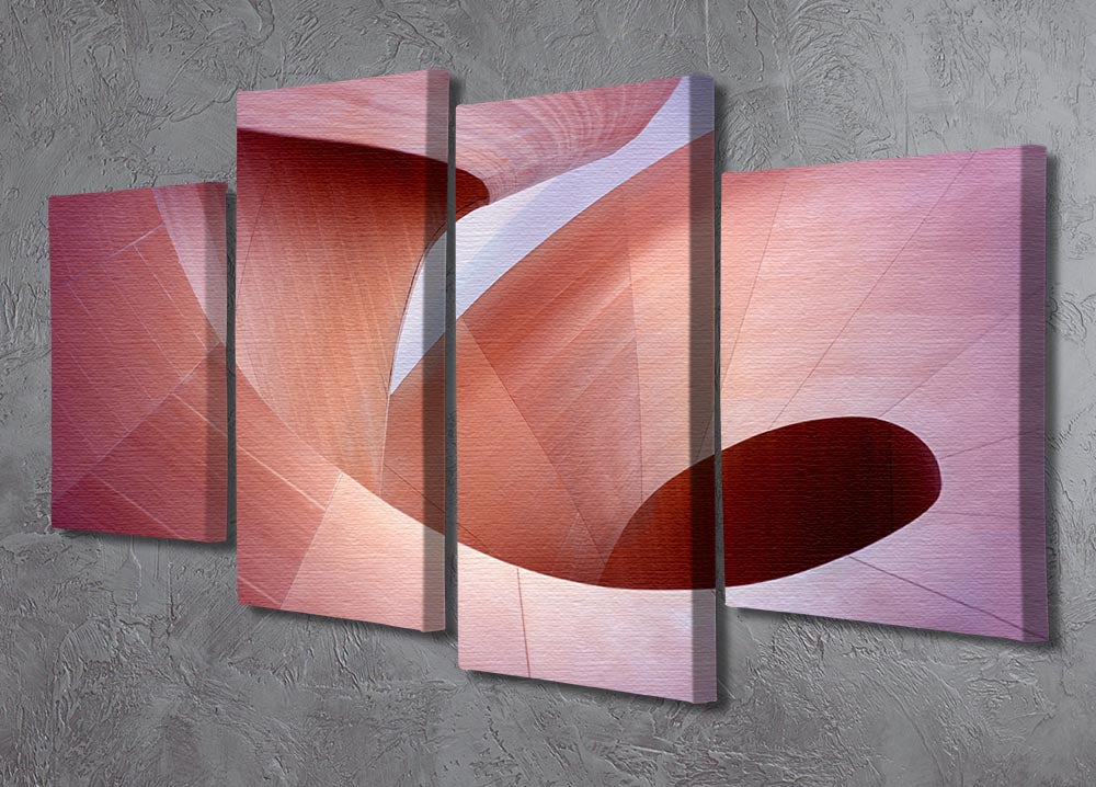 Spiral Staircase 4 Split Panel Canvas - Canvas Art Rocks - 2