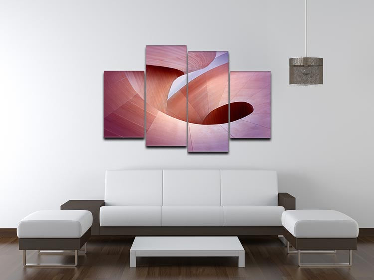 Spiral Staircase 4 Split Panel Canvas - Canvas Art Rocks - 3