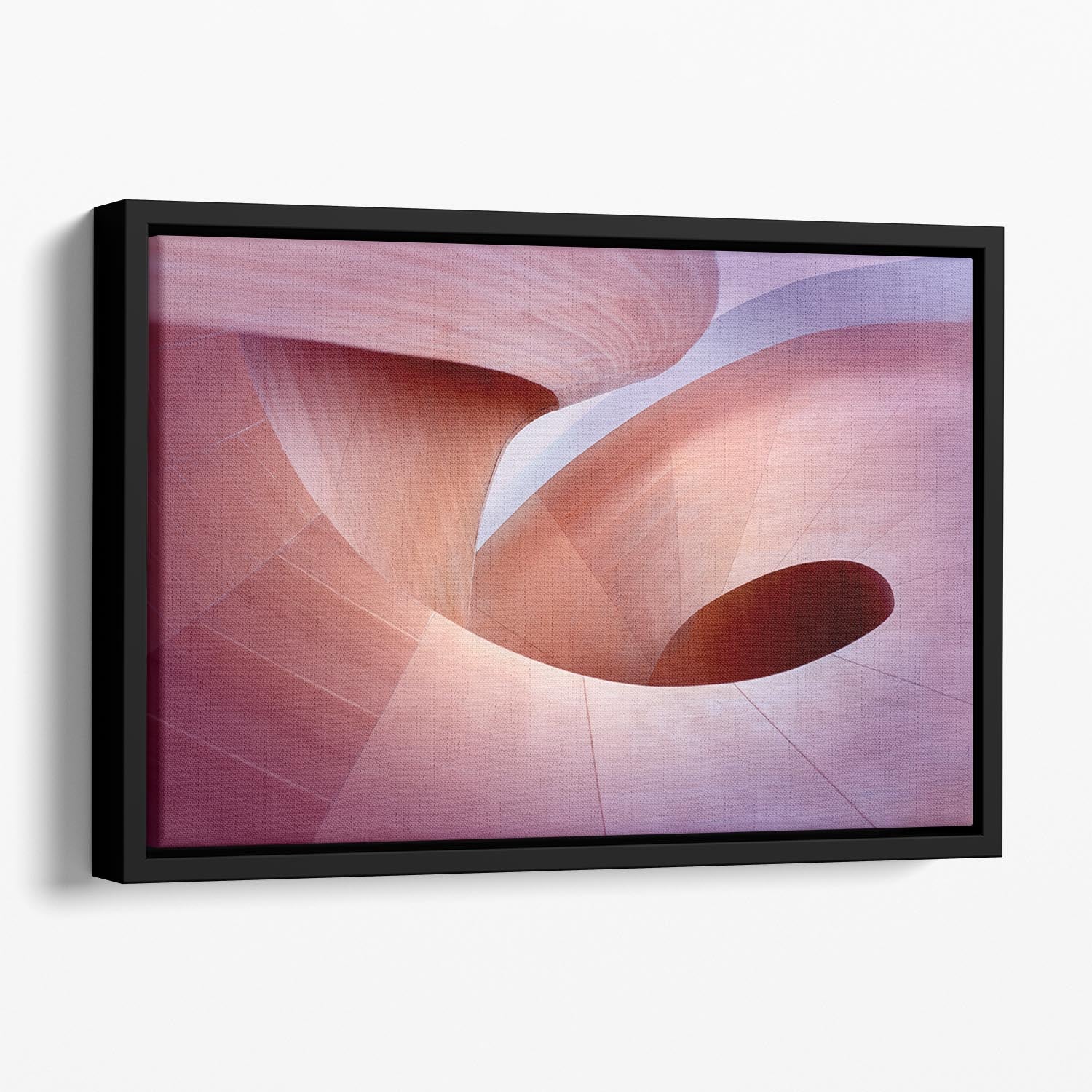 Spiral Staircase Floating Framed Canvas - Canvas Art Rocks - 1