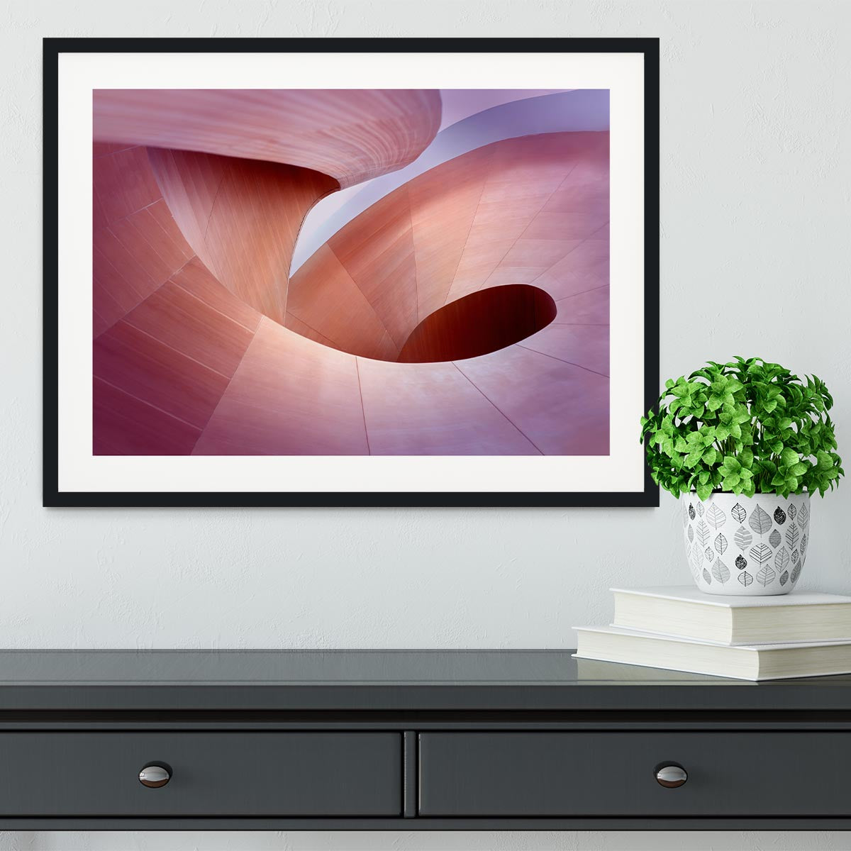 Spiral Staircase Framed Print - Canvas Art Rocks - 1