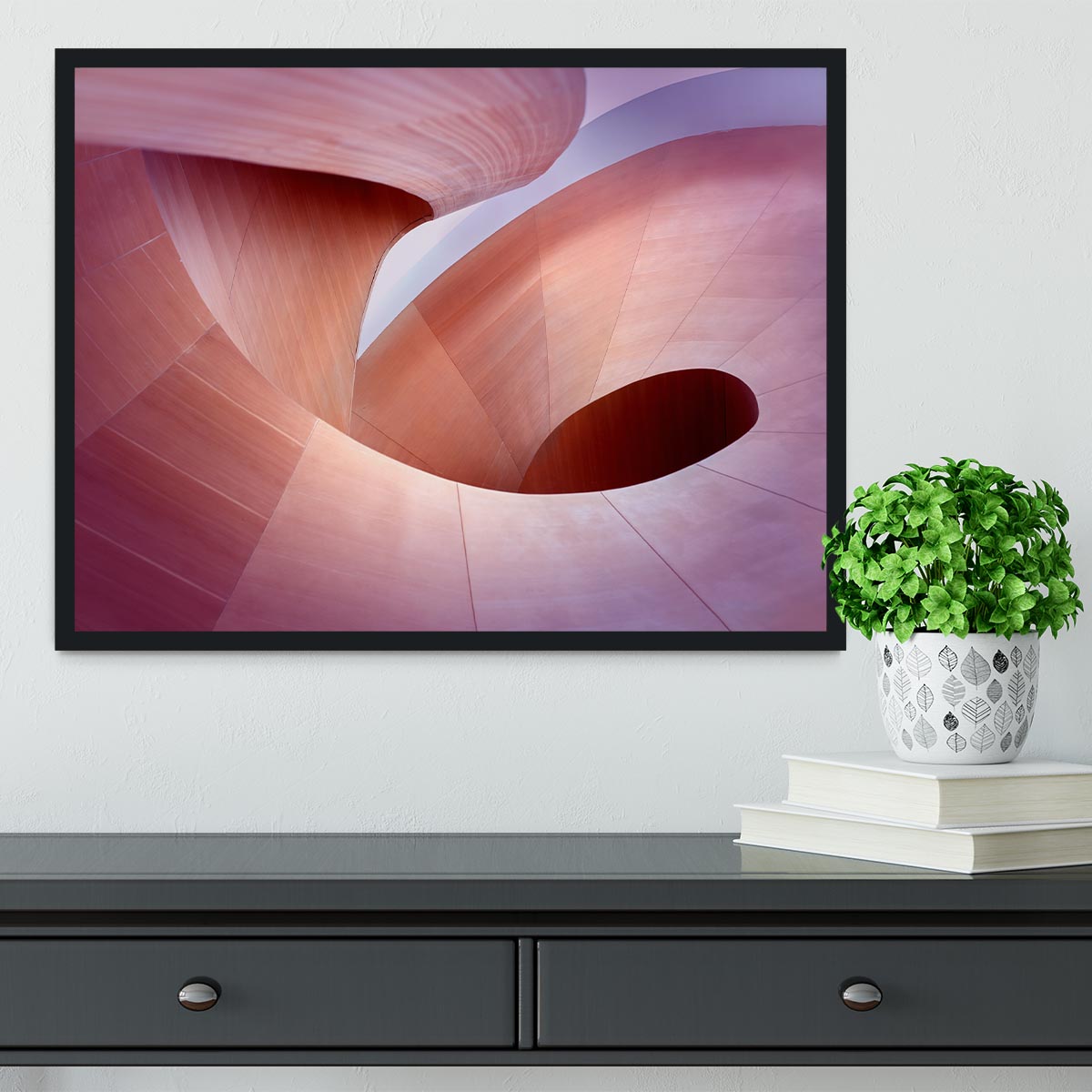 Spiral Staircase Framed Print - Canvas Art Rocks - 2