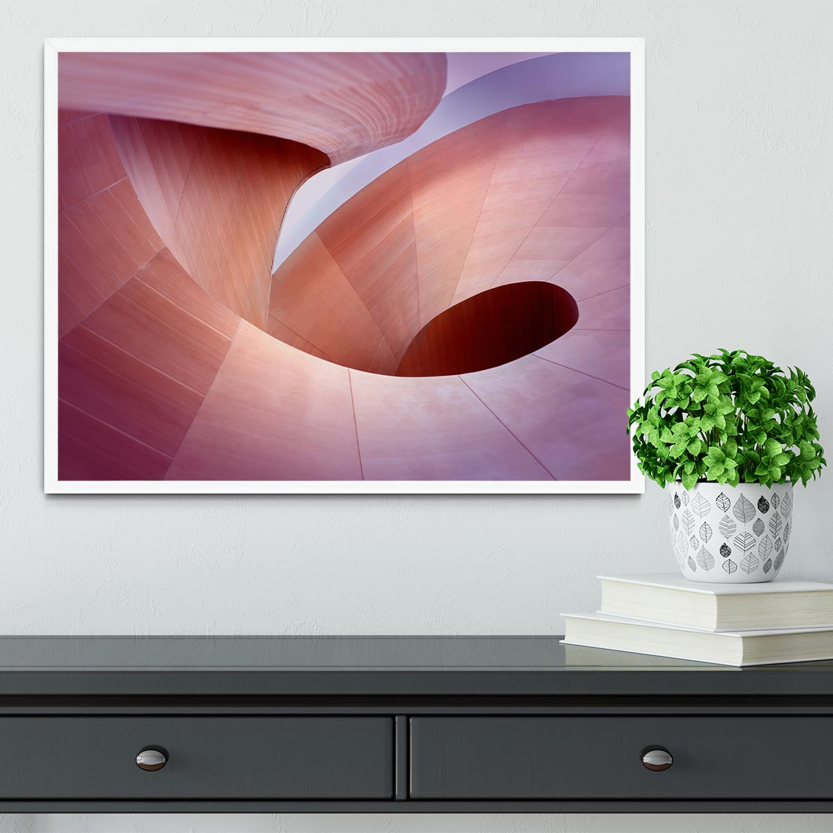 Spiral Staircase Framed Print - Canvas Art Rocks -6