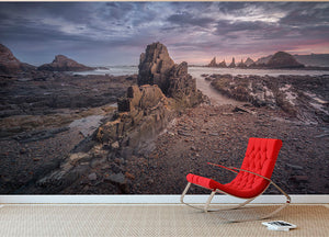 Coast in Gueirua Wall Mural Wallpaper - Canvas Art Rocks - 2