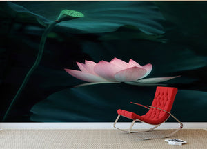 Lotus Flower Wall Mural Wallpaper - Canvas Art Rocks - 2