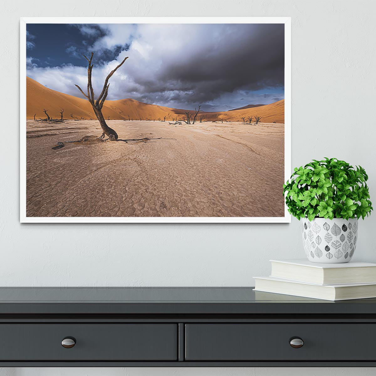 Deadvlei Desert Framed Print - Canvas Art Rocks -6