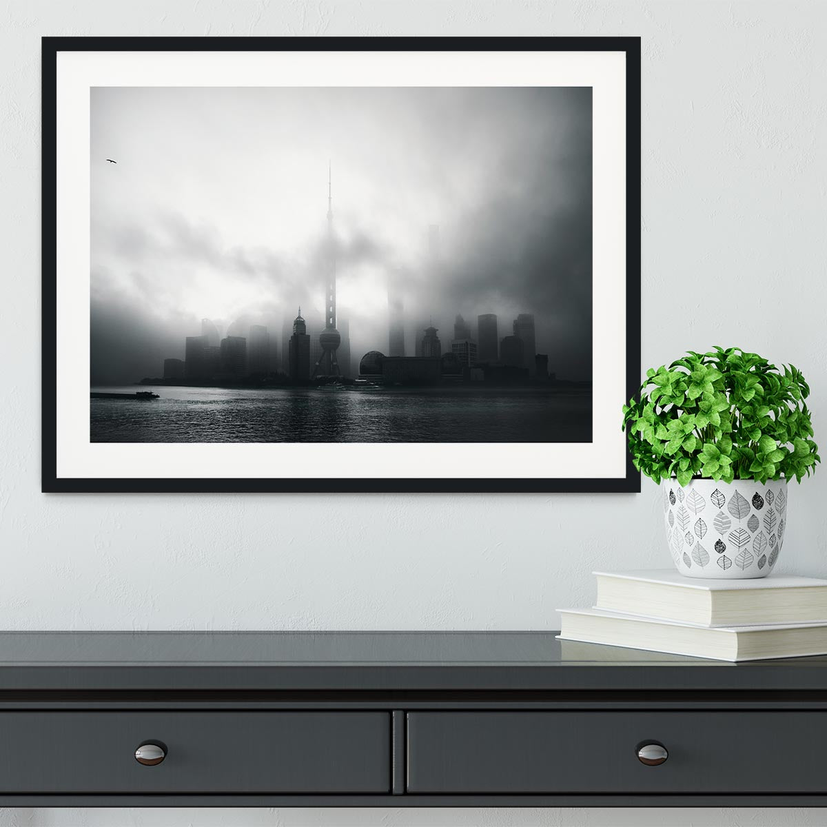 Pudong Early Morning Framed Print - Canvas Art Rocks - 1